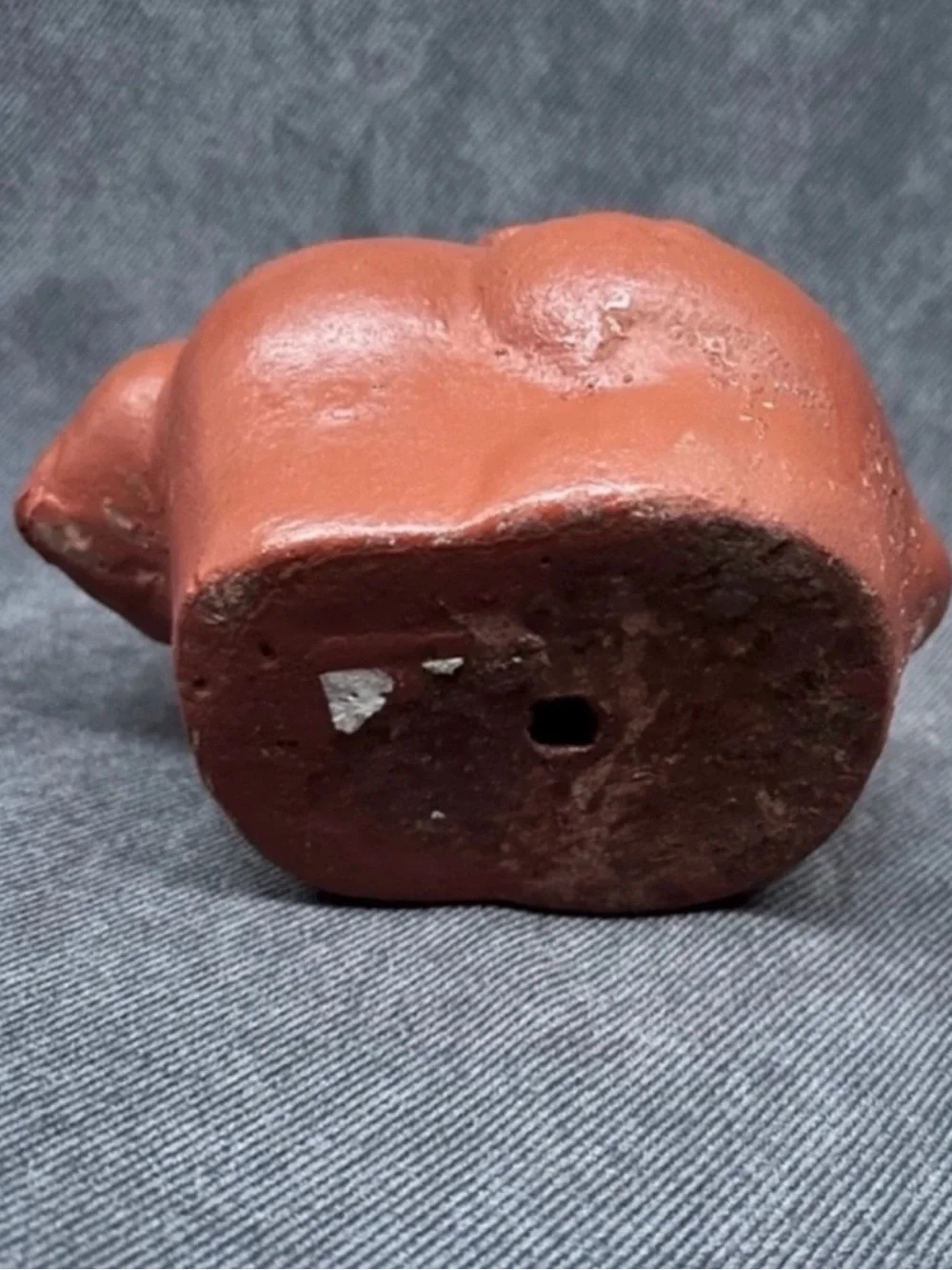 Vintage terracotta bunny rabbit planter folk art primitive